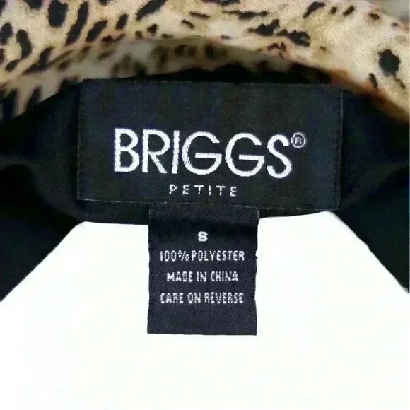 Briggs Y2K Animal Jaguar Print Knee Length Skirt w/Double Lettuce Hem Size Small - Picture 4 of 7